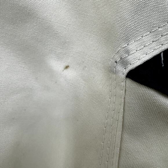 Vintage Mulberry Street Full Zip Windbreaker Jacket 90 Ski Hood Abstract White M - Picture 6 of 7